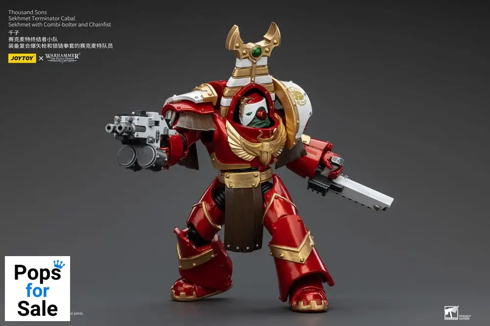 Warhammer The Horus Heresy Action Figure 1/18 Thousand Sons Sekhmet Terminator Cabal Sekhmet with Combi-Bolter and Chainfist 14 cm