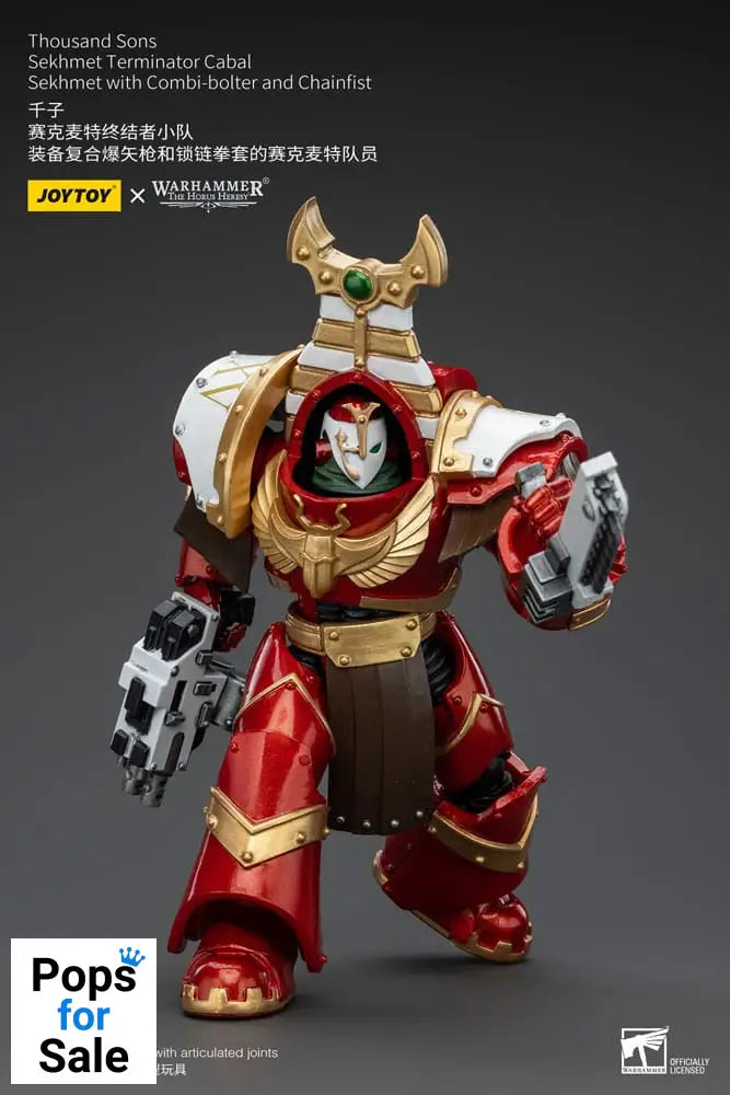 Warhammer The Horus Heresy Action Figure 1/18 Thousand Sons Sekhmet Terminator Cabal Sekhmet with Combi-Bolter and Chainfist 14 cm