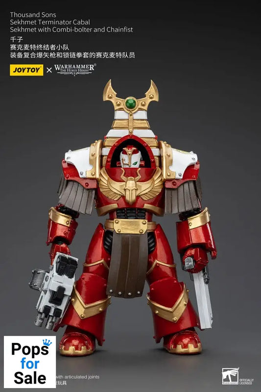 Warhammer The Horus Heresy Action Figure 1/18 Thousand Sons Sekhmet Terminator Cabal Sekhmet with Combi-Bolter and Chainfist 14 cm