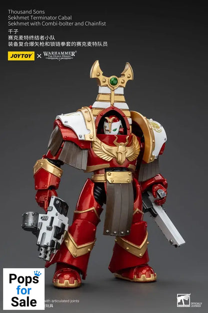Warhammer The Horus Heresy Action Figure 1/18 Thousand Sons Sekhmet Terminator Cabal Sekhmet with Combi-Bolter and Chainfist 14 cm