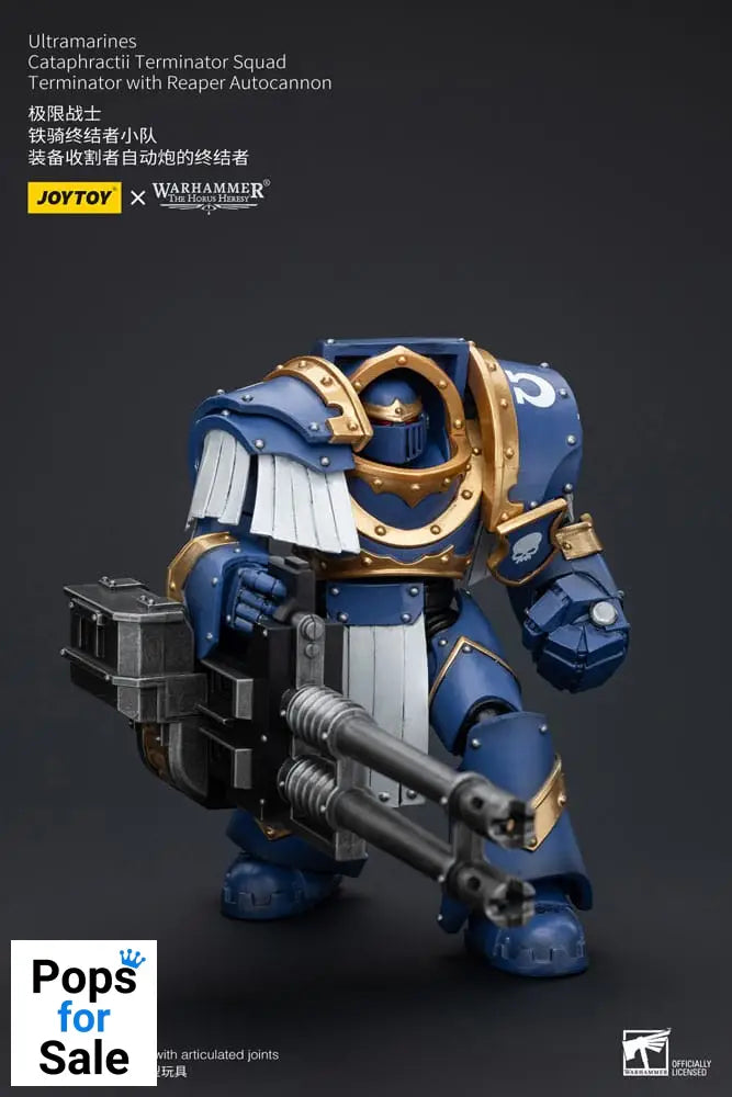Warhammer The Horus Heresy Action Figure 1/18 Uitramarines Cataphractii Terminator Squad Terminator with Reaper Autocannon 14 cm