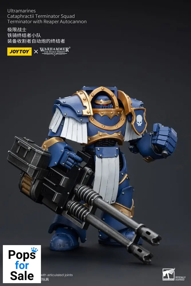 Warhammer The Horus Heresy Action Figure 1/18 Uitramarines Cataphractii Terminator Squad Terminator with Reaper Autocannon 14 cm