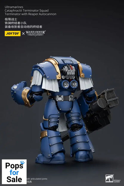 Warhammer The Horus Heresy Action Figure 1/18 Uitramarines Cataphractii Terminator Squad Terminator with Reaper Autocannon 14 cm