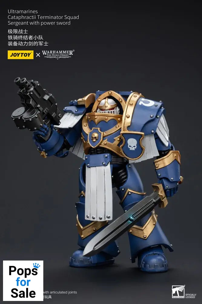 Warhammer The Horus Heresy Action Figure 1/18 Ultramarines Cataphractii Terminator Squad Sergeant with Power Sword 14 cm