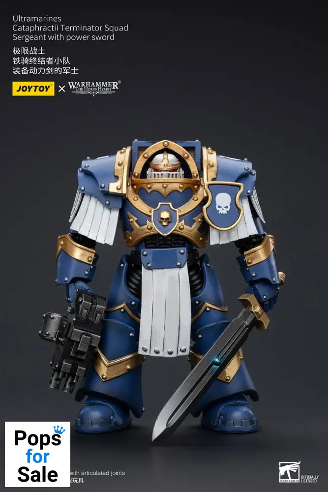 Warhammer The Horus Heresy Action Figure 1/18 Ultramarines Cataphractii Terminator Squad Sergeant with Power Sword 14