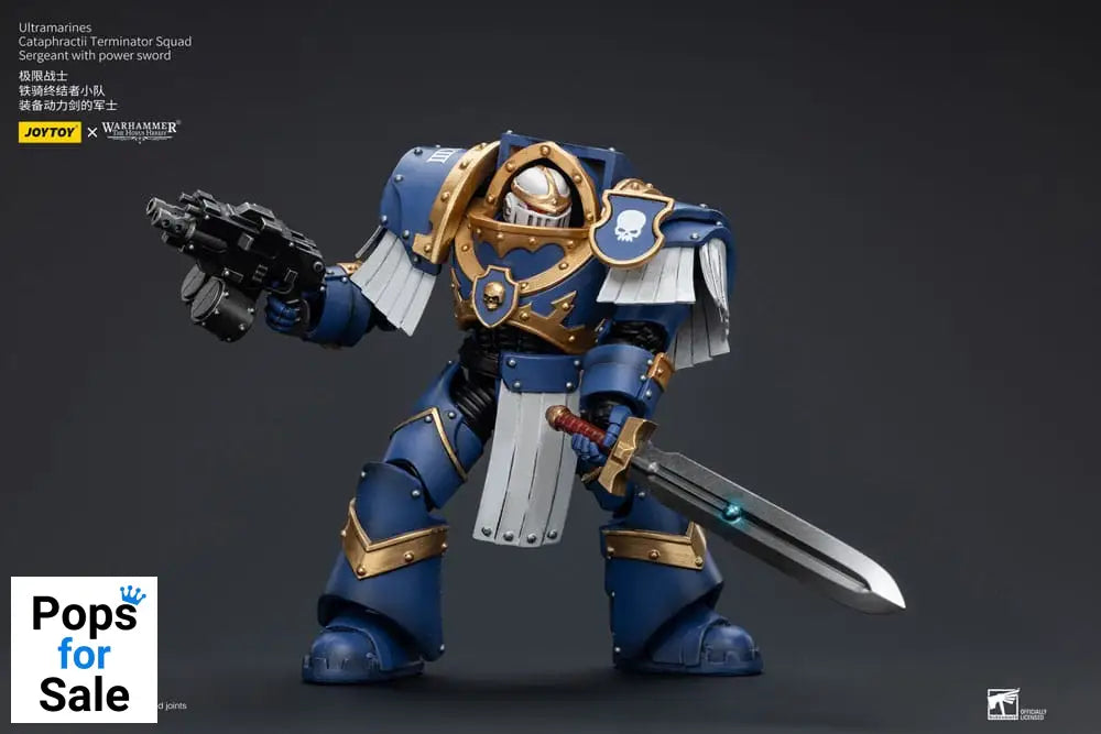 Warhammer The Horus Heresy Action Figure 1/18 Ultramarines Cataphractii Terminator Squad Sergeant with Power Sword 14 cm