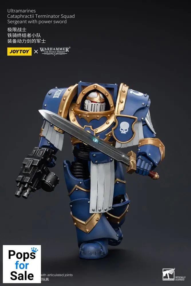 Warhammer The Horus Heresy Action Figure 1/18 Ultramarines Cataphractii Terminator Squad Sergeant with Power Sword 14