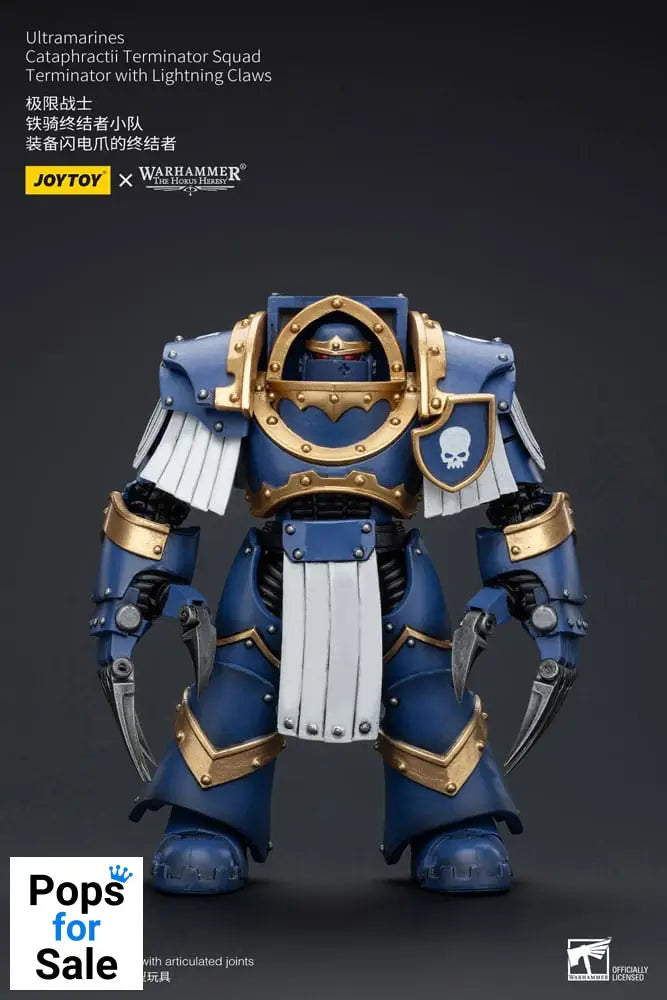 Warhammer The Horus Heresy Action Figure 1/18 Ultramarines Cataphractii Terminator Squad Terminator with Lightning