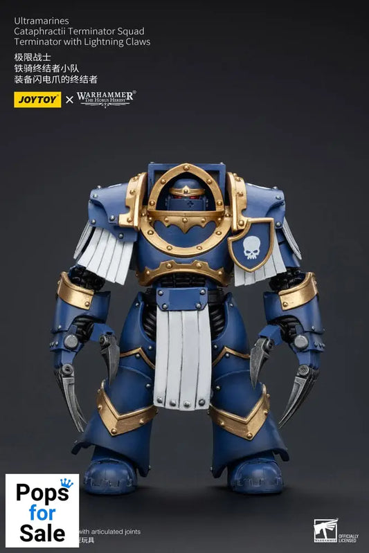 Warhammer The Horus Heresy Action Figure 1/18 Ultramarines Cataphractii Terminator Squad Terminator with Lightning