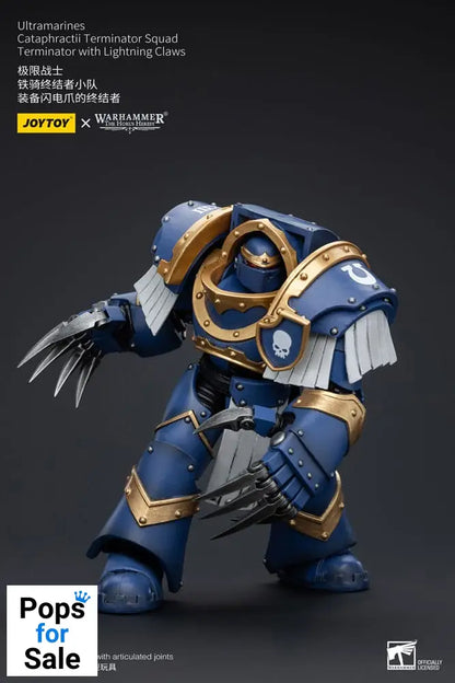 Warhammer The Horus Heresy Action Figure 1/18 Ultramarines Cataphractii Terminator Squad Terminator with Lightning Claws 14 cm