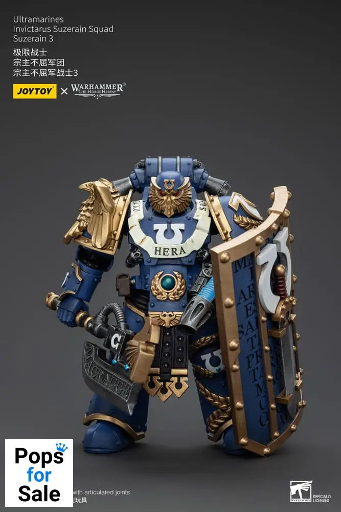 Warhammer The Horus Heresy Action Figure 1/18 Ultramarines Invictarus Suzerain Squad Suzerain 3 12 cm Action figures