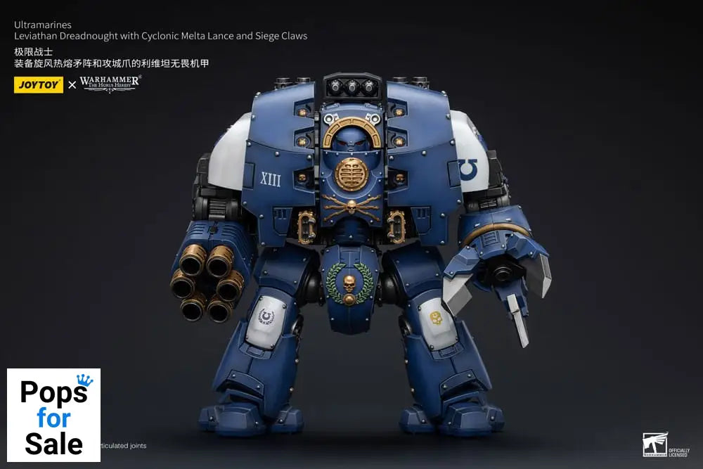 Warhammer The Horus Heresy Action Figure 1/18 Ultramarines Leviathan Dreadnought with Cyclonic Melta Lance And Siege