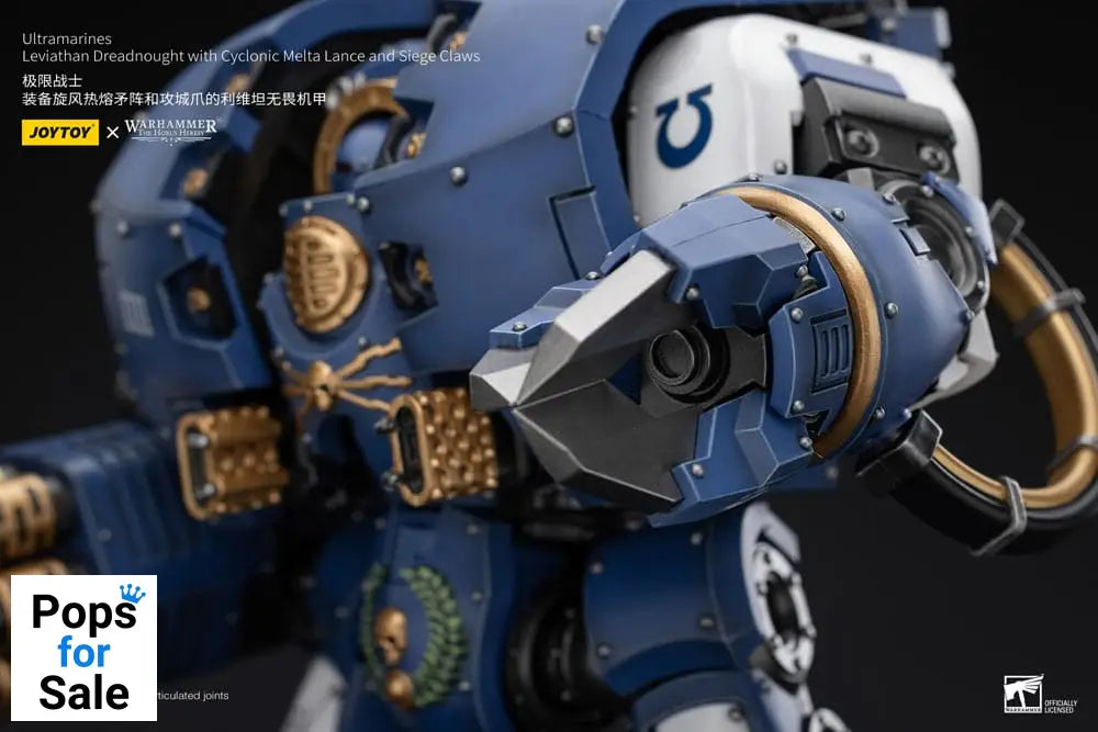 Warhammer The Horus Heresy Action Figure 1/18 Ultramarines Leviathan Dreadnought with Cyclonic Melta Lance And Siege Claws 29 cm