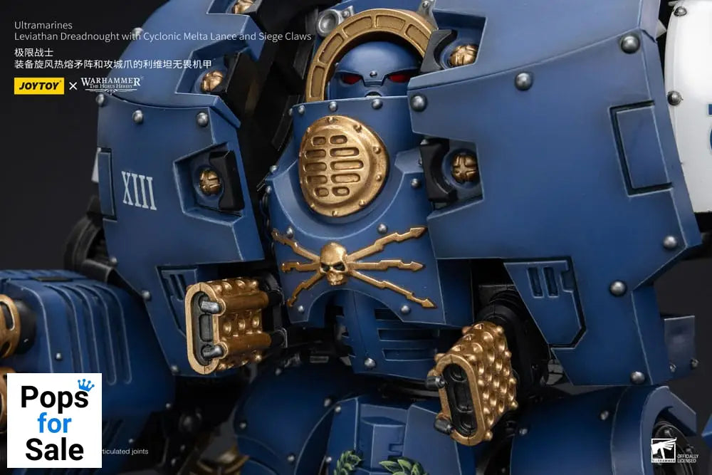 Warhammer The Horus Heresy Action Figure 1/18 Ultramarines Leviathan Dreadnought with Cyclonic Melta Lance And Siege Claws 29 cm