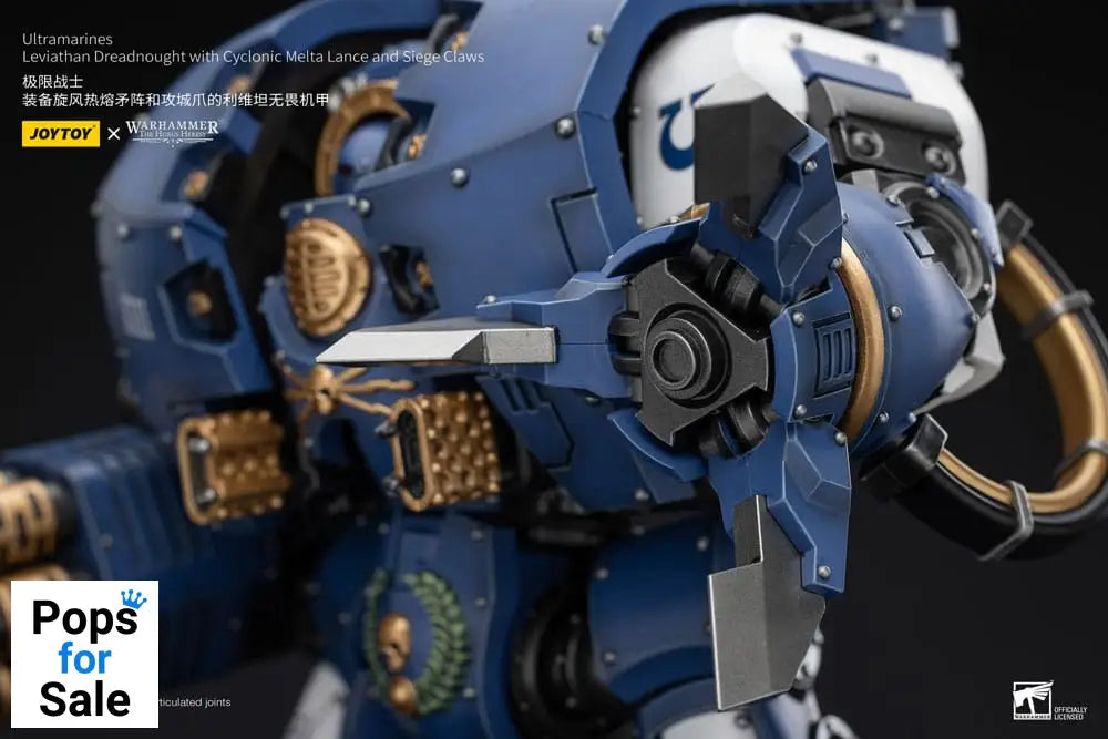 Warhammer The Horus Heresy Action Figure 1/18 Ultramarines Leviathan Dreadnought with Cyclonic Melta Lance And Siege Claws 29 cm