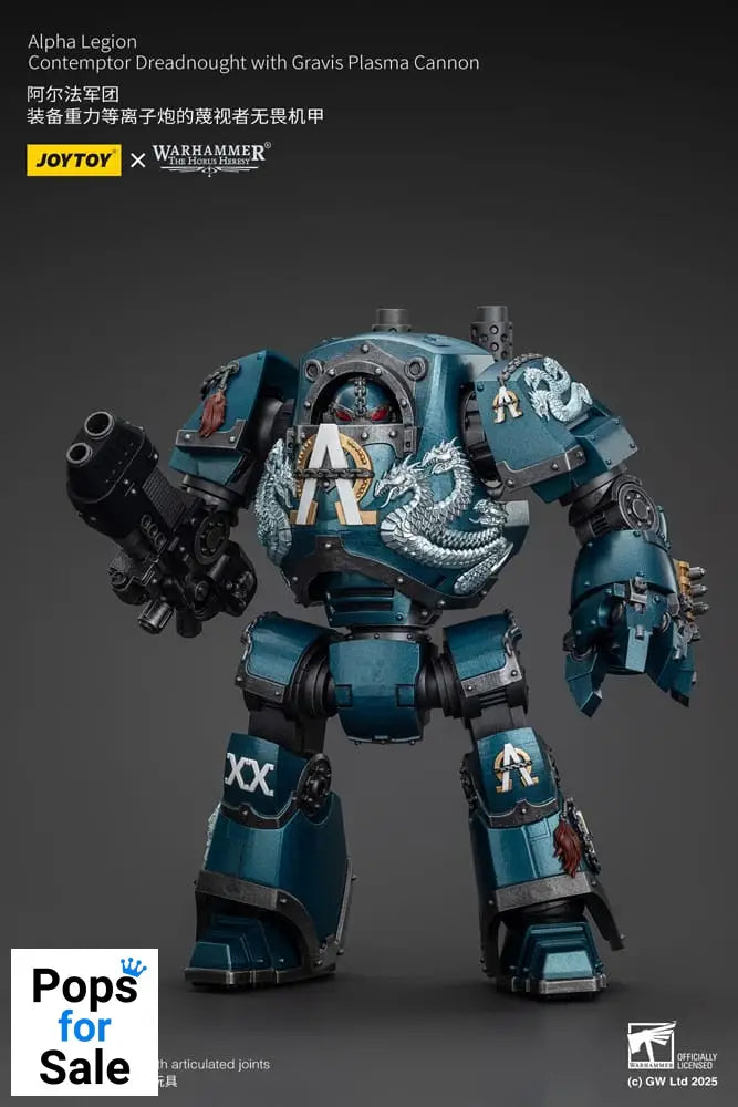 Warhammer The Horus Heresy Action Figure Alpha Legion Contemptor Dreadnought with Gravis Plasma Cannon 25 cm