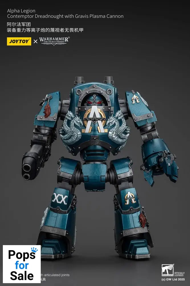 Warhammer The Horus Heresy Action Figure Alpha Legion Contemptor Dreadnought with Gravis Plasma Cannon 25 cm Action