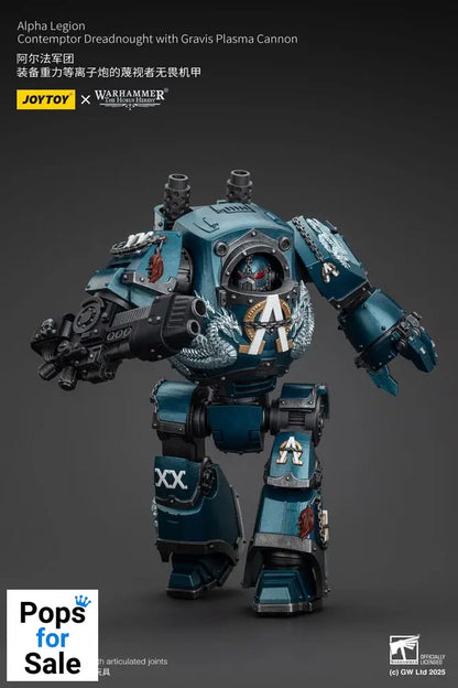 Warhammer The Horus Heresy Action Figure Alpha Legion Contemptor Dreadnought with Gravis Plasma Cannon 25 cm