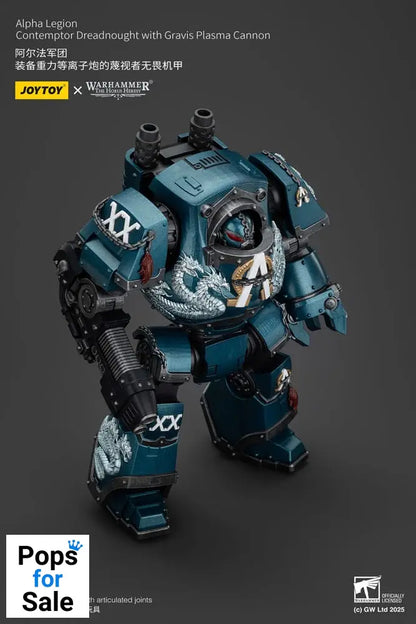 Warhammer The Horus Heresy Action Figure Alpha Legion Contemptor Dreadnought with Gravis Plasma Cannon 25 cm