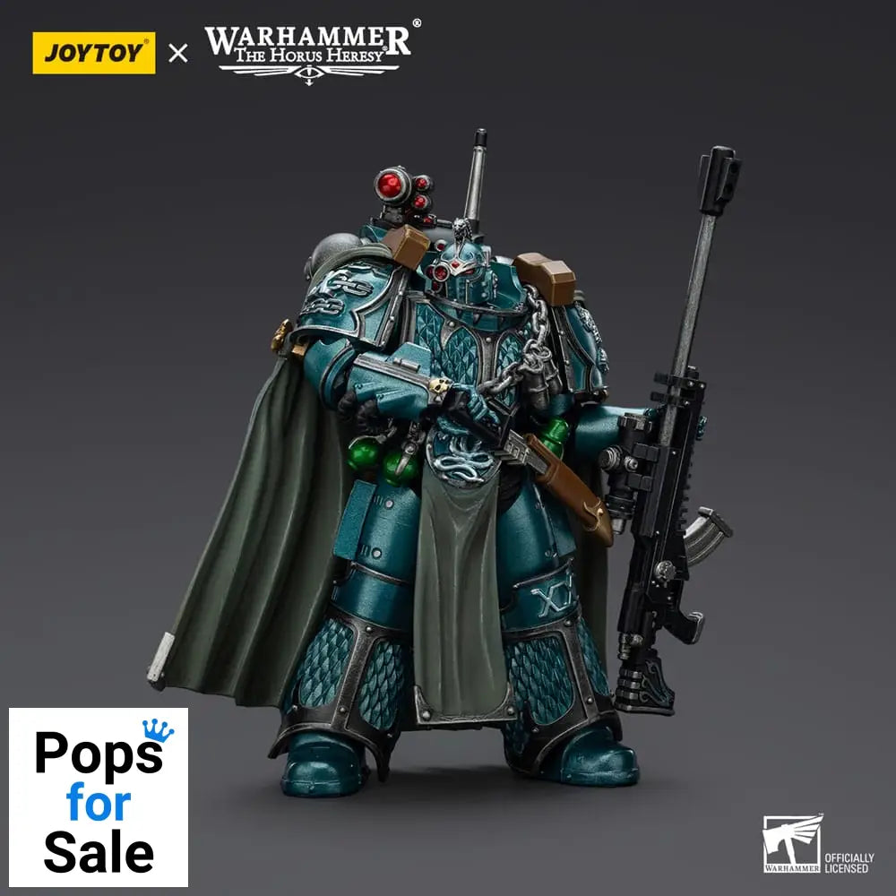 Warhammer The Horus Heresy Action Figure Alpha Legion Exodus The One who is Many With Sniper Rifle And Power Dagger 20 cm