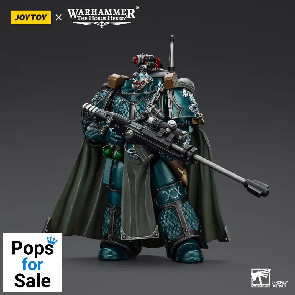 Warhammer The Horus Heresy Action Figure Alpha Legion Exodus The One who is Many With Sniper Rifle And Power Dagger 20 cm