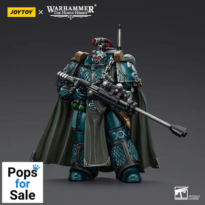 Warhammer The Horus Heresy Action Figure Alpha Legion Exodus The One who is Many With Sniper Rifle And Power Dagger 20 cm