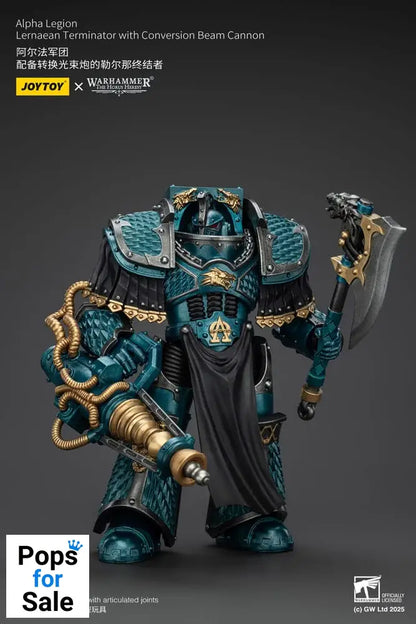 Warhammer The Horus Heresy Action Figure Alpha Legion Lernaean Terminator with Conversion Beam Cannon 20 cm