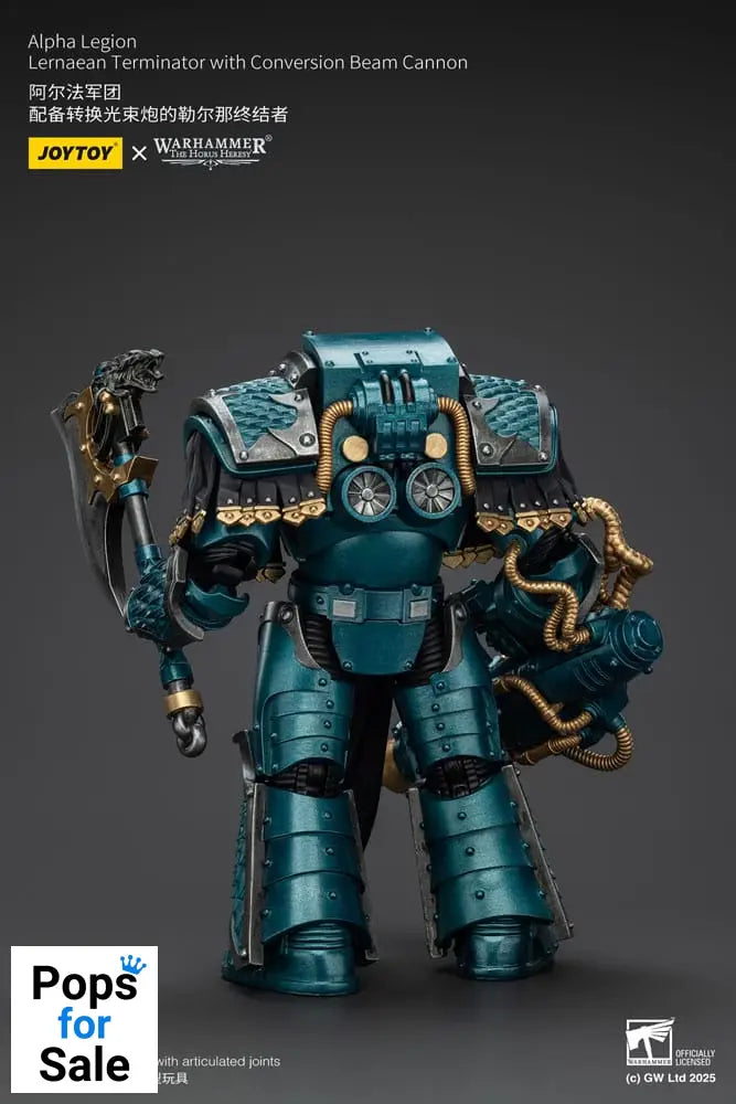 Warhammer The Horus Heresy Action Figure Alpha Legion Lernaean Terminator with Conversion Beam Cannon 20 cm