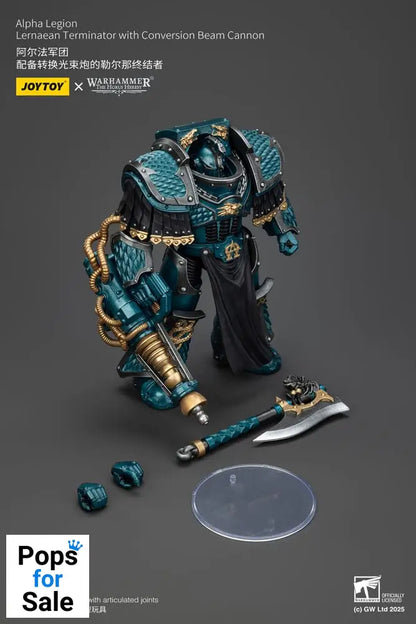 Warhammer The Horus Heresy Action Figure Alpha Legion Lernaean Terminator with Conversion Beam Cannon 20 cm