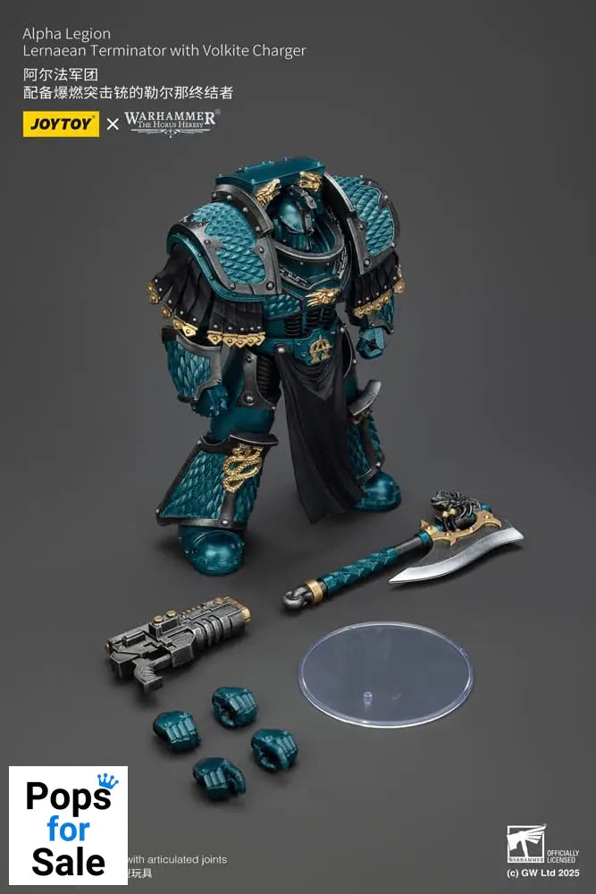 Warhammer The Horus Heresy Action Figure Alpha Legion Lernaean Terminator with Volkite Charger 20 cm