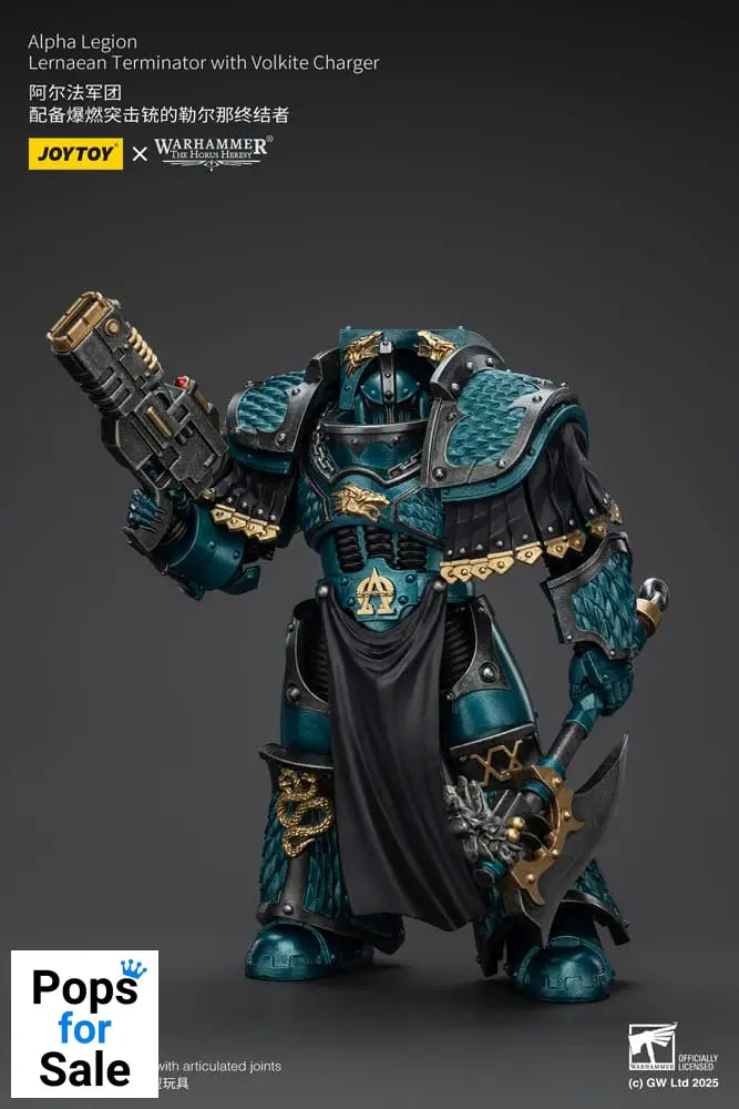 Warhammer The Horus Heresy Action Figure Alpha Legion Lernaean Terminator with Volkite Charger 20 cm Action figures