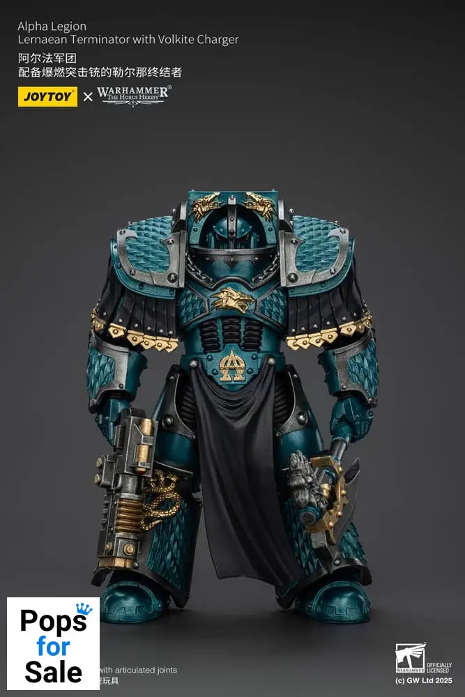 Warhammer The Horus Heresy Action Figure Alpha Legion Lernaean Terminator with Volkite Charger 20 cm
