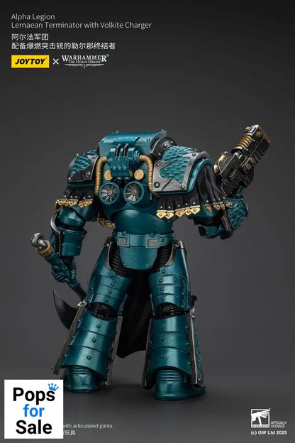 Warhammer The Horus Heresy Action Figure Alpha Legion Lernaean Terminator with Volkite Charger 20 cm