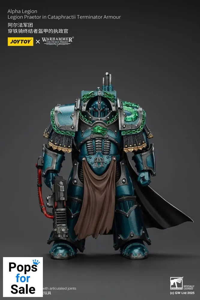 Warhammer The Horus Heresy Action Figure Alpha Legion Legion Praetor in Cataphractii Terminator Armour 18 cm Action