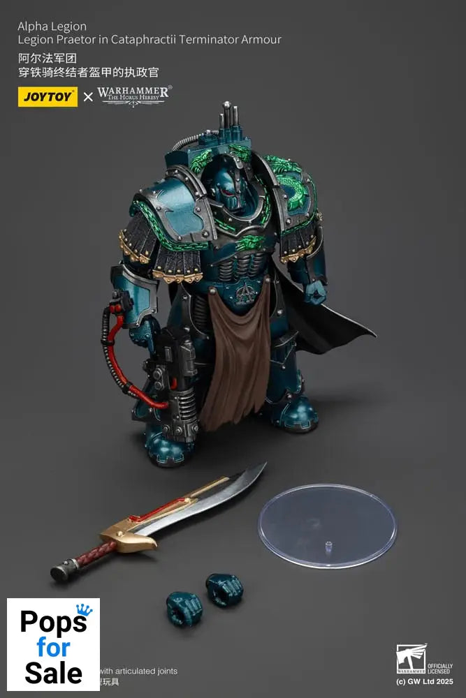 Warhammer The Horus Heresy Action Figure Alpha Legion Legion Praetor in Cataphractii Terminator Armour 18 cm