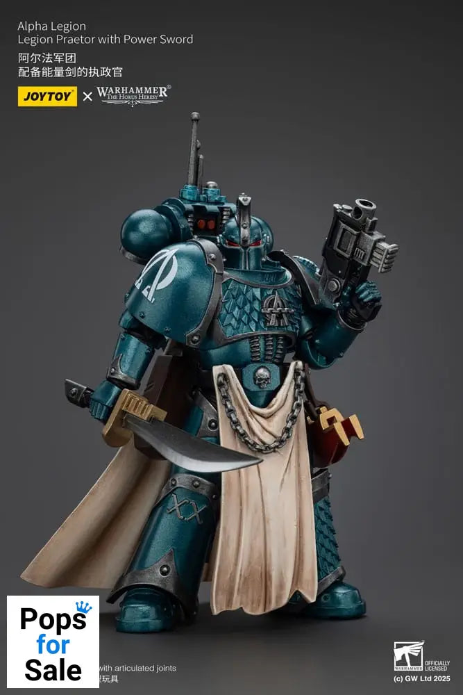 Warhammer The Horus Heresy Action Figure Alpha Legion Praetor with Power Sword 20 cm