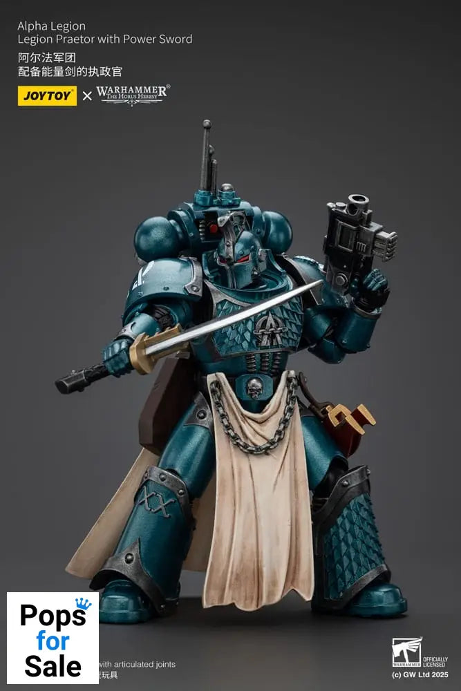 Warhammer The Horus Heresy Action Figure Alpha Legion Praetor with Power Sword 20 cm Action figures