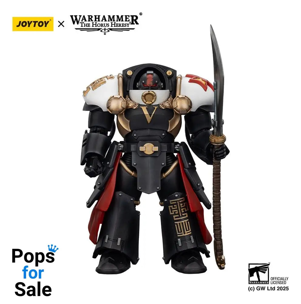 Warhammer The Horus Heresy Action Figure White Scars Ebon Keshig Terminator 1 with Power Glaive 13 cm