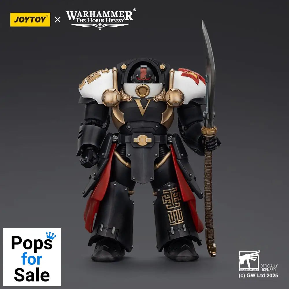 Warhammer The Horus Heresy Action Figure White Scars Ebon Keshig Terminator 1 with Power Glaive 13 cm