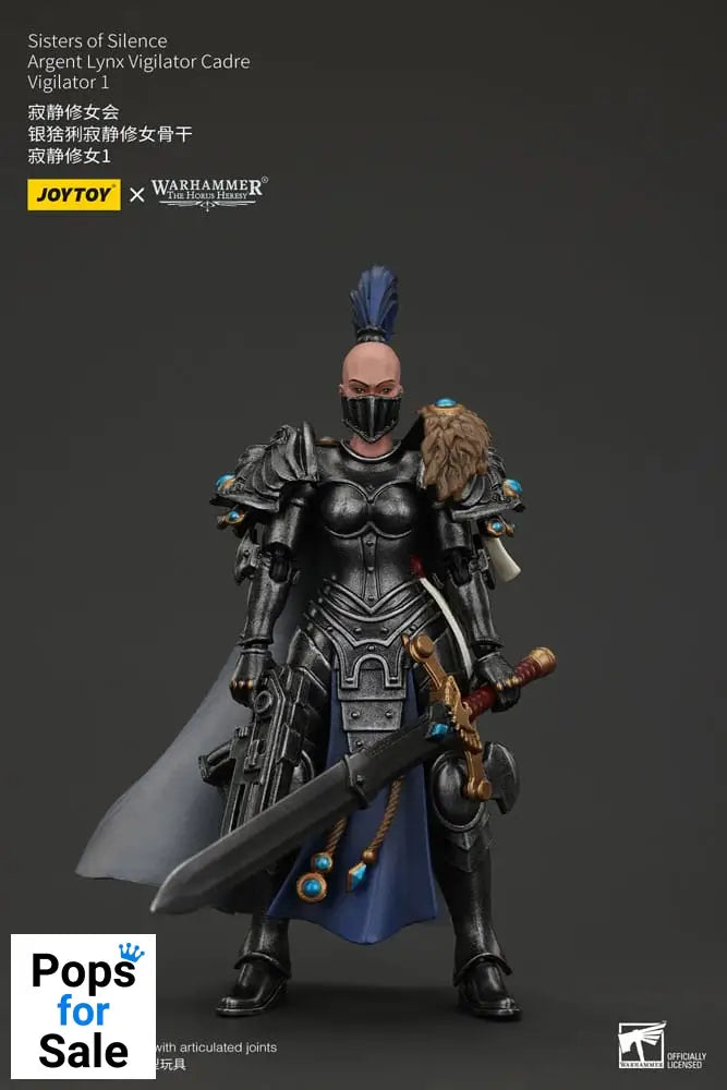 Warhammer The Horus Heresy Actionfigur Sisters of Silence Argent Lynx Vigilator Cadre Vigilator 1 19 cm Action figures