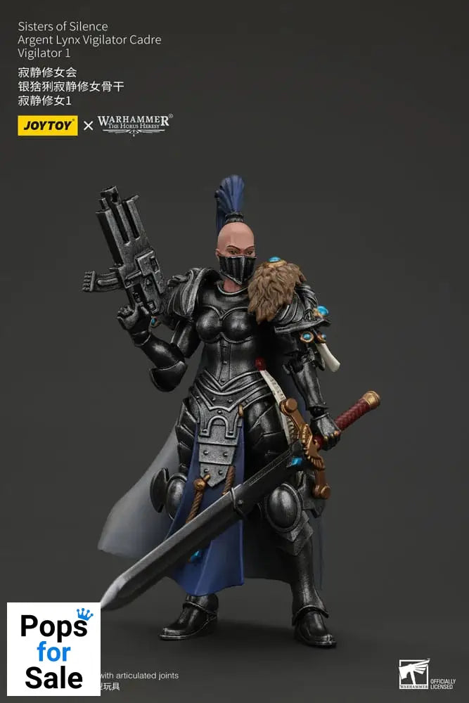 Warhammer The Horus Heresy Actionfigur Sisters of Silence Argent Lynx Vigilator Cadre Vigilator 1 19 cm