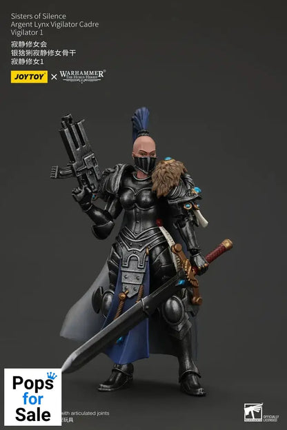Warhammer The Horus Heresy Actionfigur Sisters of Silence Argent Lynx Vigilator Cadre Vigilator 1 19 cm