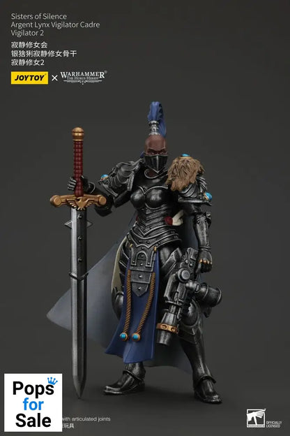 Warhammer The Horus Heresy Actionfigur Sisters of Silence Argent Lynx Vigilator Cadre Vigilator 2 19 cm
