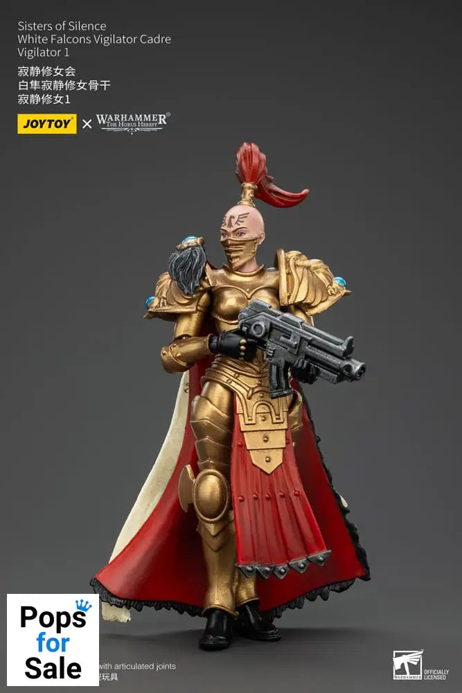 Warhammer The Horus Heresy Actionfigur Sisters of Silence White Falcons Vigilator Cadre Vigilator 1 19 cm