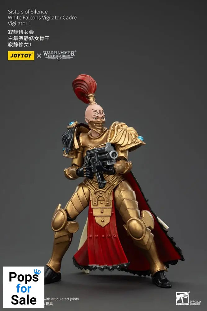 Warhammer The Horus Heresy Actionfigur Sisters of Silence White Falcons Vigilator Cadre Vigilator 1 19 cm