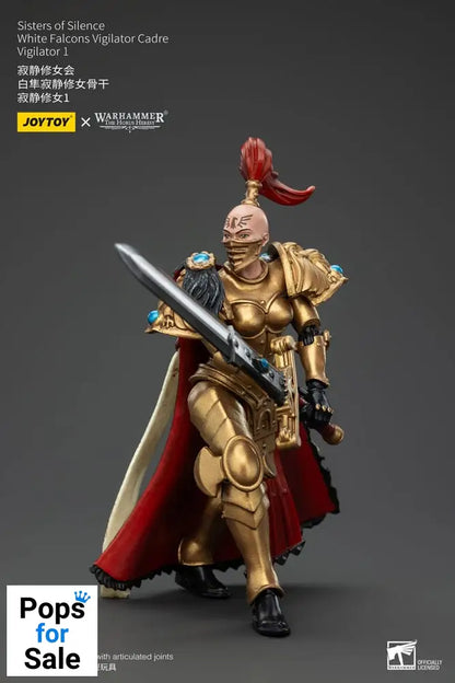 Warhammer The Horus Heresy Actionfigur Sisters of Silence White Falcons Vigilator Cadre Vigilator 1 19 cm