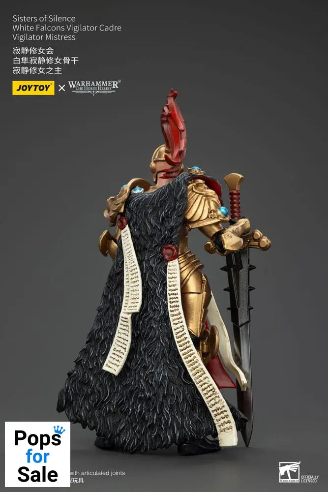 Warhammer The Horus Heresy Actionfigur Sisters of Silence White Falcons Vigilator Cadre Vigilator Mistress 19 cm