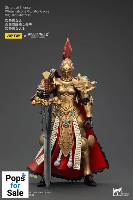 Warhammer The Horus Heresy Actionfigur Sisters of Silence White Falcons Vigilator Cadre Vigilator Mistress 19 cm