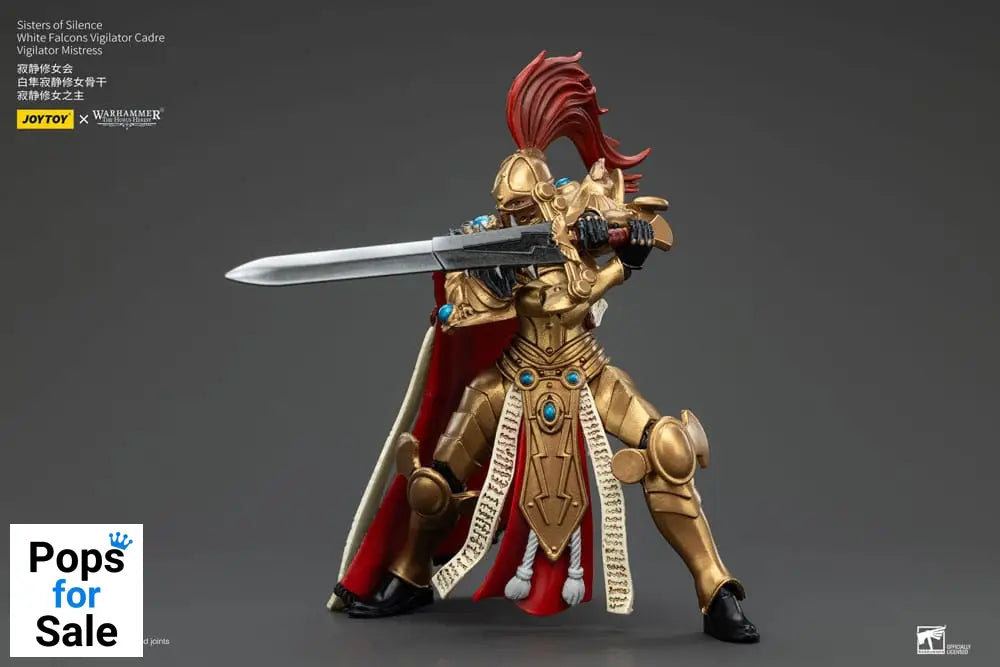 Warhammer The Horus Heresy Actionfigur Sisters of Silence White Falcons Vigilator Cadre Vigilator Mistress 19 cm Action