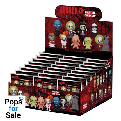 Warner Brothers 3D PVC Bag Clips Horror Series 8 Display (24)